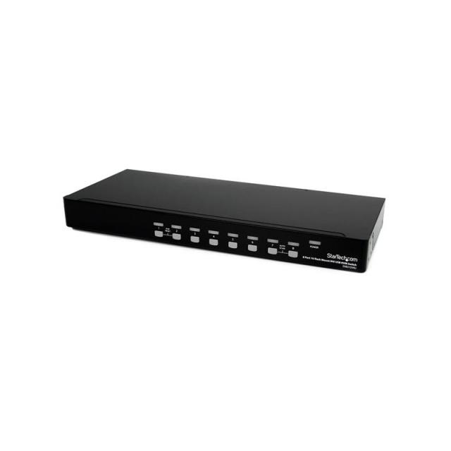 StarTech.com - Conmutador Switch KVM 8 Puertos de Vídeo DVI USB 2.0 USB B - 1U Rack Estante