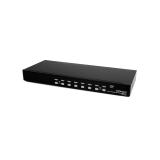 StarTech.com - Conmutador Switch KVM 8 Puertos de Vídeo DVI USB 2.0 USB B - 1U Rack Estante