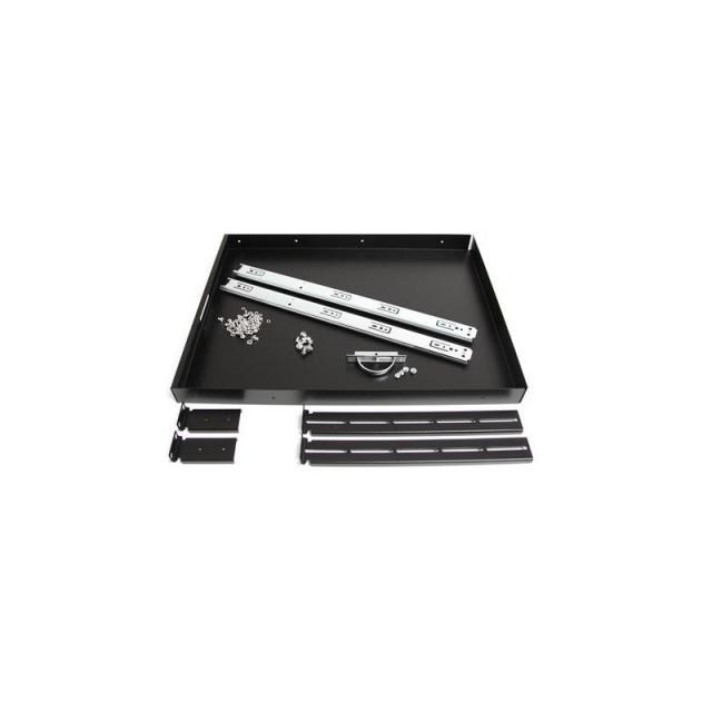 StarTech.com - Estante Bandeja 1U Deslizante Telescópica para Armario Rack de Servidores - 0,55m (22 Pulgadas) de Profundidad -
