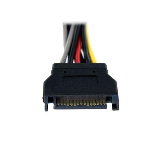 StarTech.com - Cable Adaptador Bifurcador Divisor Splitter de Alimentación SATA de 0,15m - 2x Hembra