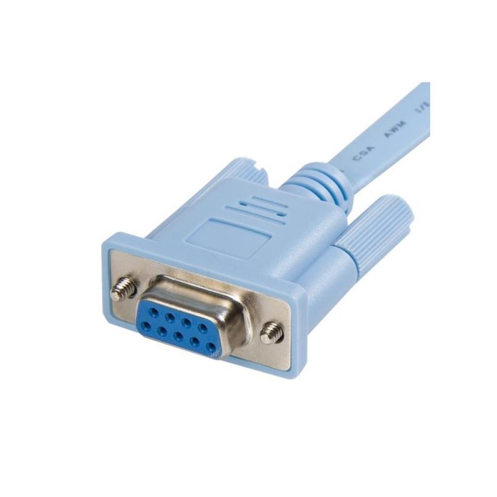 StarTech.com - Cable 1,8m para Gestión de Router Consola Cisco RJ45 a Serie DB9 - Rollover - Macho a Hembra