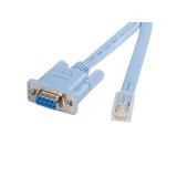 StarTech.com - Cable 1,8m para Gestión de Router Consola Cisco RJ45 a Serie DB9 - Rollover - Macho a Hembra
