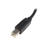 StarTech.com - Cable USB de 5m para Impresora - 1x USB A Macho - 1x USB B Macho - Adaptador Negro