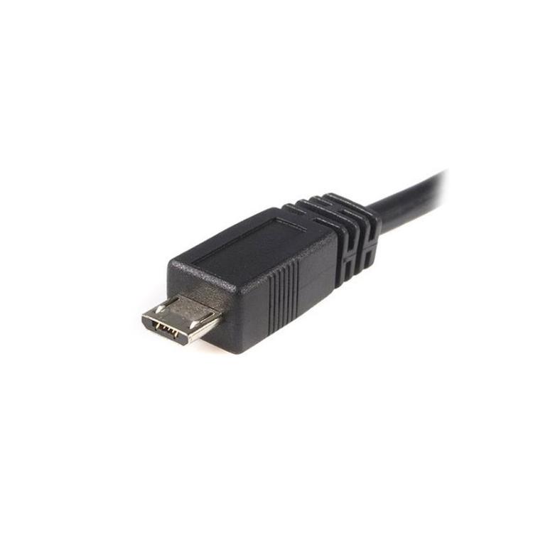 StarTech.com - Cable Adaptador de 2m USB A Macho a Micro USB B Macho para Teléfono Móvil Carga y Datos - Negro