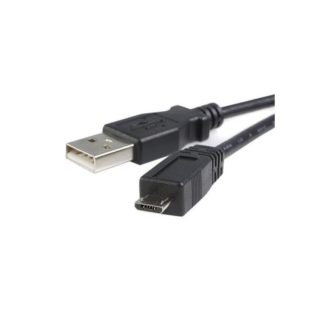 StarTech.com - Cable Adaptador de 2m USB A Macho a Micro USB B Macho para Teléfono Móvil Carga y Datos - Negro