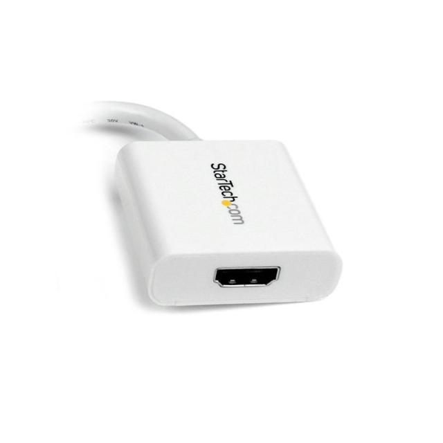 StarTech.com - Adaptador Conversor de Vídeo Mini DisplayPort DP a HDMI - 1920x1200 - Pasivo - Blanco