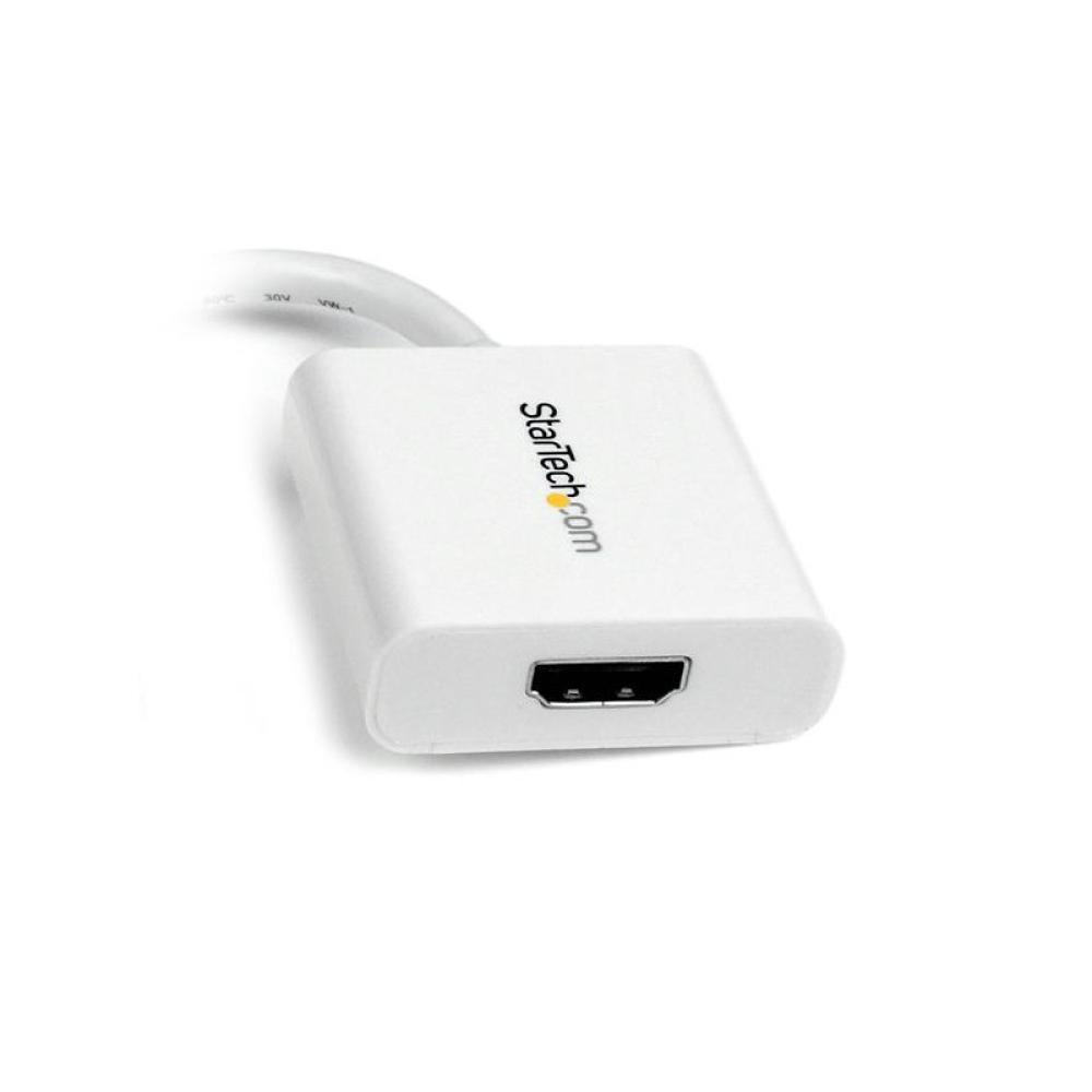 StarTech.com - Adaptador Conversor de Vídeo Mini DisplayPort DP a HDMI - 1920x1200 - Pasivo - Blanco