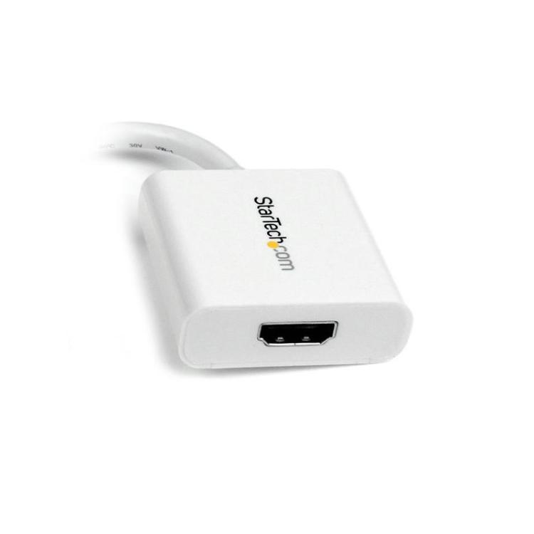 StarTech.com - Adaptador Conversor de Vídeo Mini DisplayPort DP a HDMI - 1920x1200 - Pasivo - Blanco