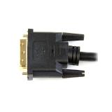 StarTech.com - Cable HDMI a DVI 1m - DVI-D Macho - HDMI Macho - Adaptador - Negro