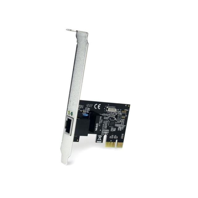 StarTech.com - Adaptador Tarjeta de Red NIC PCI Express PCI-e de 1 Puerto Gigabit Ethernet - 1x RJ45 Hembra - Perfil Doble