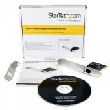StarTech.com - Adaptador Tarjeta de Red NIC PCI Express PCI-e de 1 Puerto Gigabit Ethernet - 1x RJ45 Hembra - Perfil Doble