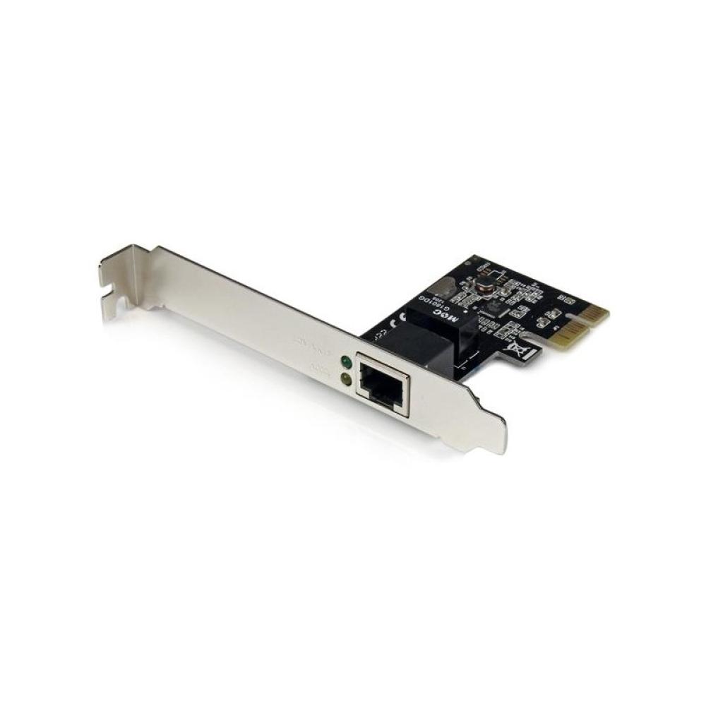 StarTech.com - Adaptador Tarjeta de Red NIC PCI Express PCI-e de 1 Puerto Gigabit Ethernet - 1x RJ45 Hembra - Perfil Doble