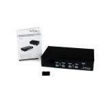 StarTech.com - Conmutador Switch Profesional KVM 4 Puertos Vídeo VGA - USB - Hasta 1920x1440