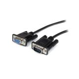 StarTech.com - Cable 2m Extensión Directo Straight Through Serie Serial RS232 Vídeo EGA DB9 Macho a Hembra