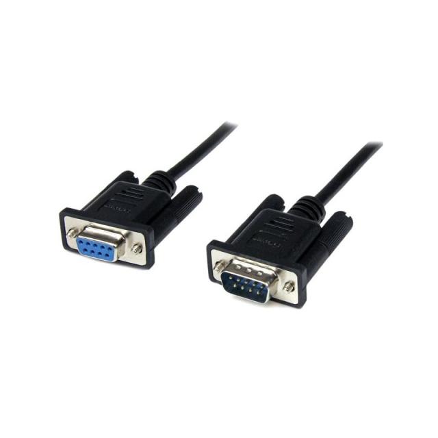 StarTech.com - Cable 1m Módem Nulo Null Serie Serial DB9 Hembra a Macho - Negro