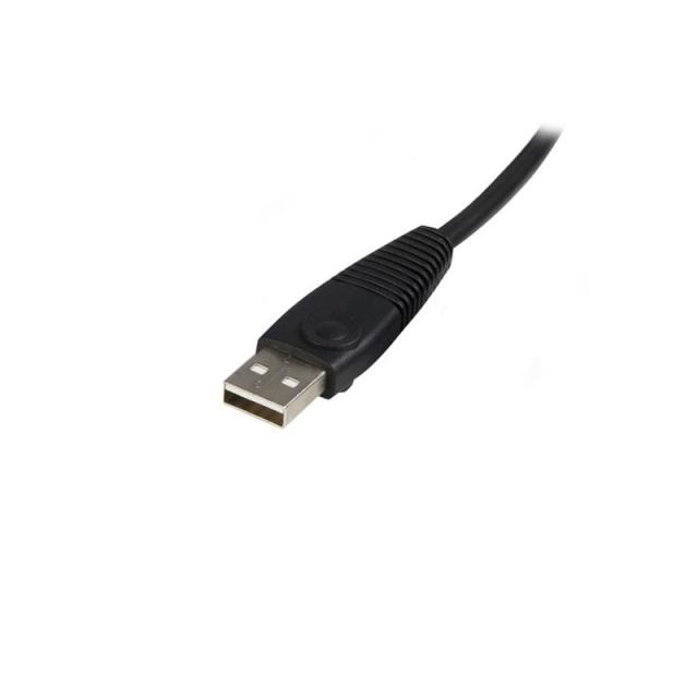 StarTech.com - Cable KVM de 1,8m Todo en Uno VGA USB A USB B HD15 - 6ft Pies 2 en 1