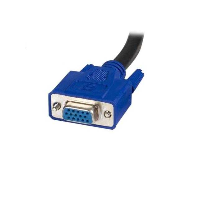 StarTech.com - Cable KVM de 1,8m Todo en Uno VGA USB A USB B HD15 - 6ft Pies 2 en 1