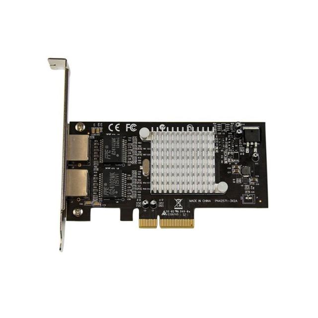 StarTech.com - Tarjeta Adaptador de Red PCI Express PCI-E Gigabit Ethernet con 2 Puertos RJ45 Chipset Intel i350