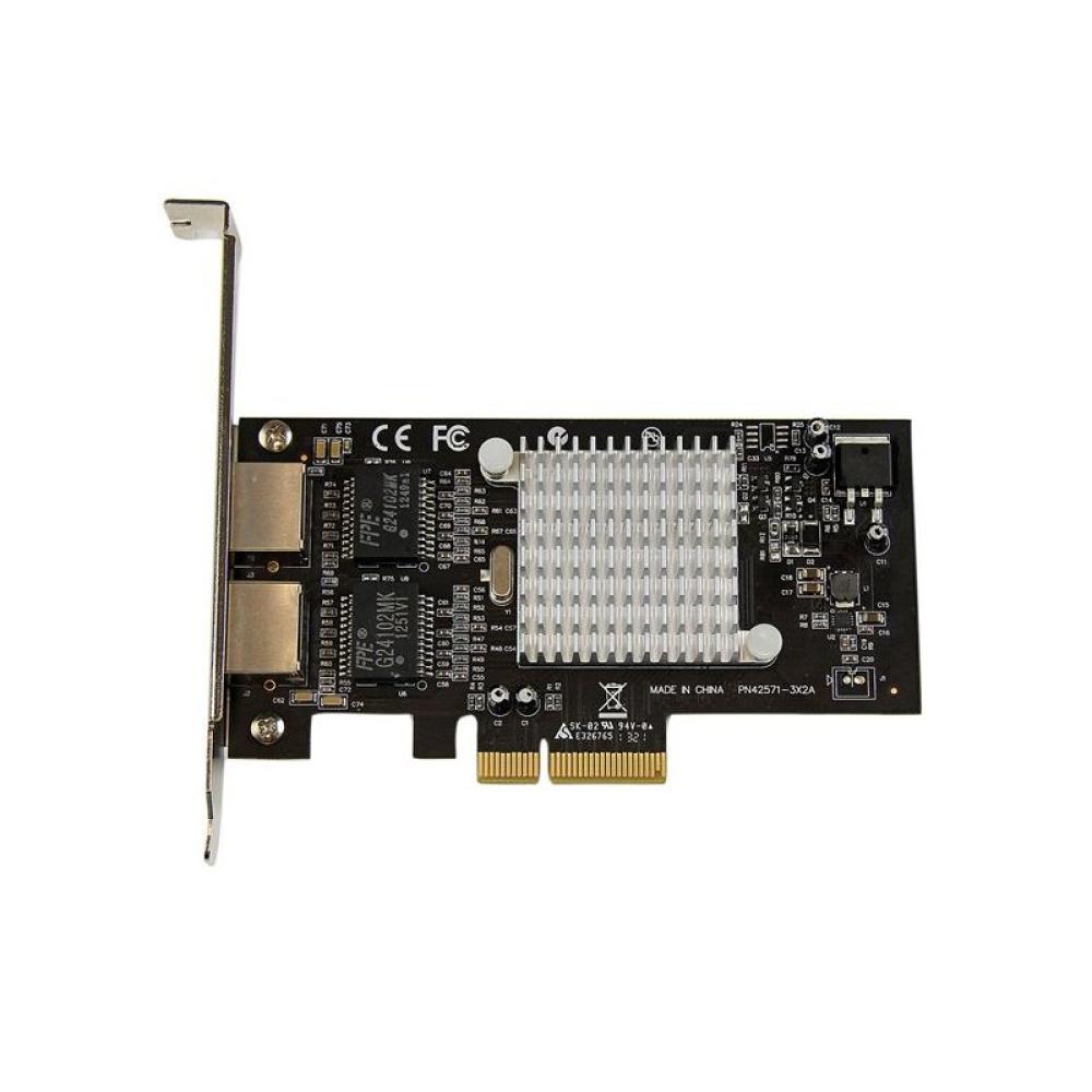 StarTech.com - Tarjeta Adaptador de Red PCI Express PCI-E Gigabit Ethernet con 2 Puertos RJ45 Chipset Intel i350