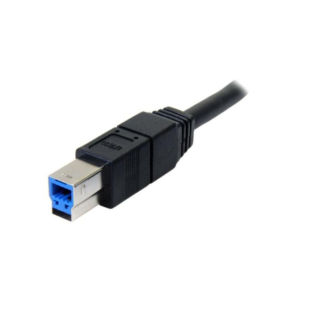 StarTech.com - Cable USB 3.0 SuperSpeed Negro de 3 metros - A Macho a B Macho