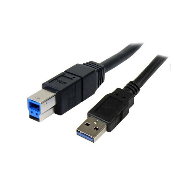 StarTech.com - Cable USB 3.0 SuperSpeed Negro de 3 metros - A Macho a B Macho