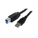 StarTech.com - Cable USB 3.0 SuperSpeed Negro de 3 metros - A Macho a B Macho