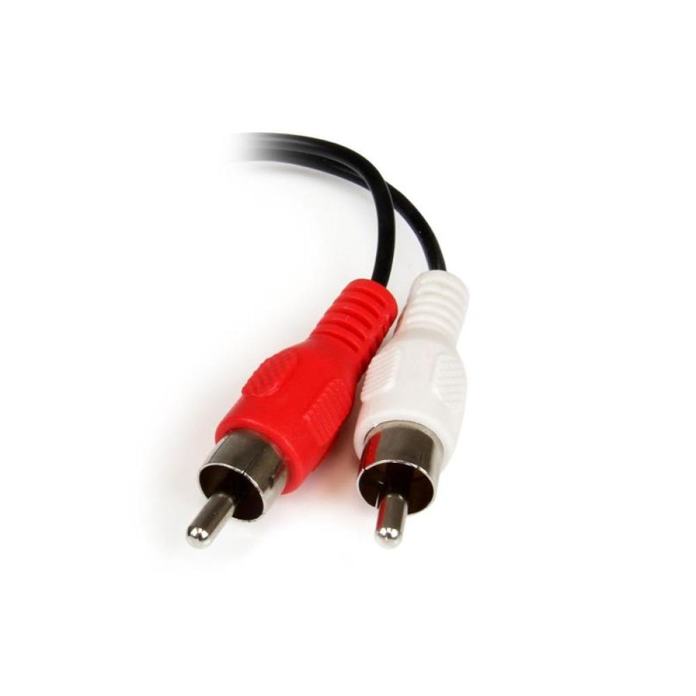 StarTech.com - Cable Adaptador de 15cm de Audio Estéreo Mini Jack de 3,5mm Hembra a 2x RCA Macho