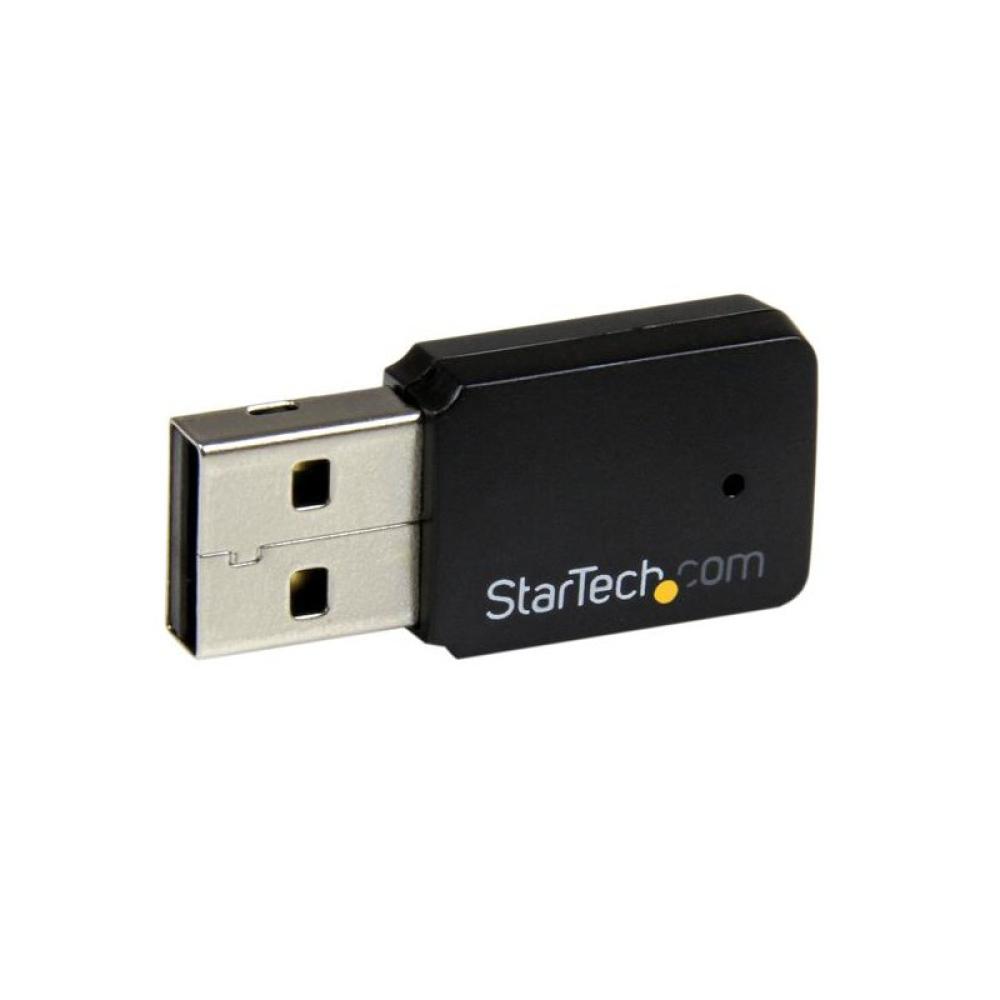 StarTech.com - Mini Adaptador de Red USB 2.0 Inalámbrico Wireless-AC de Banda Doble AC600 - Wifi 802.11ac 1T1R