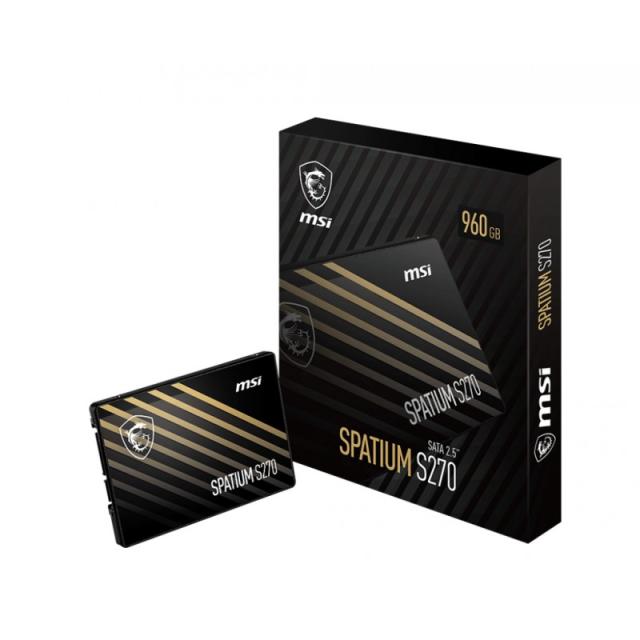 MSI - Spatium S270 SATA 2.5 960GB 2.5" Serial ATA III 3D NAND