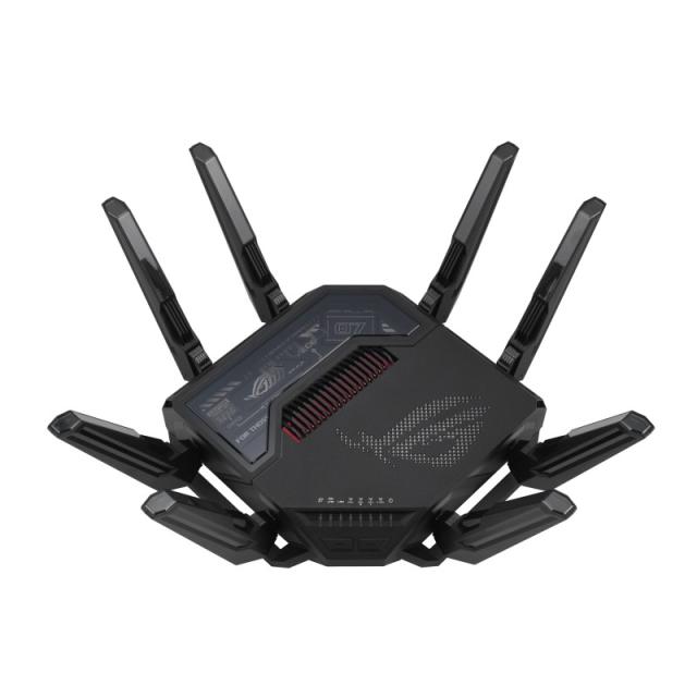 ASUS - ROG Rapture GT-BE98 router inalámbrico 10 Gigabit Ethernet Quad-band (2.4 GHz / 5 GHz-1 / 5 GHz-2 / 6 GHz) Negro