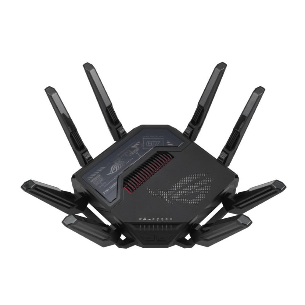 ASUS - ROG Rapture GT-BE98 router inalámbrico 10 Gigabit Ethernet Quad-band (2.4 GHz / 5 GHz-1 / 5 GHz-2 / 6 GHz) Negro