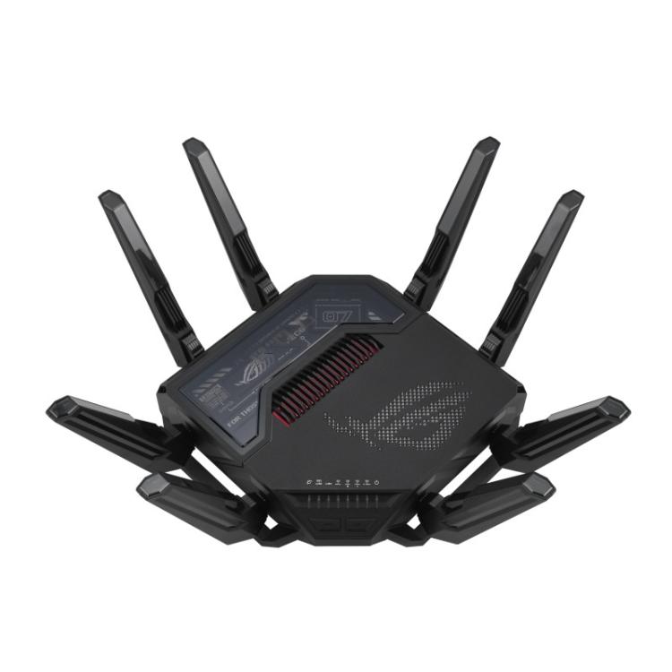 ASUS - ROG Rapture GT-BE98 router inalámbrico 10 Gigabit Ethernet Quad-band (2.4 GHz / 5 GHz-1 / 5 GHz-2 / 6 GHz) Negro