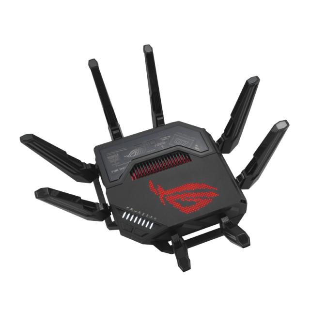 ASUS - ROG Rapture GT-BE98 router inalámbrico 10 Gigabit Ethernet Quad-band (2.4 GHz / 5 GHz-1 / 5 GHz-2 / 6 GHz) Negro