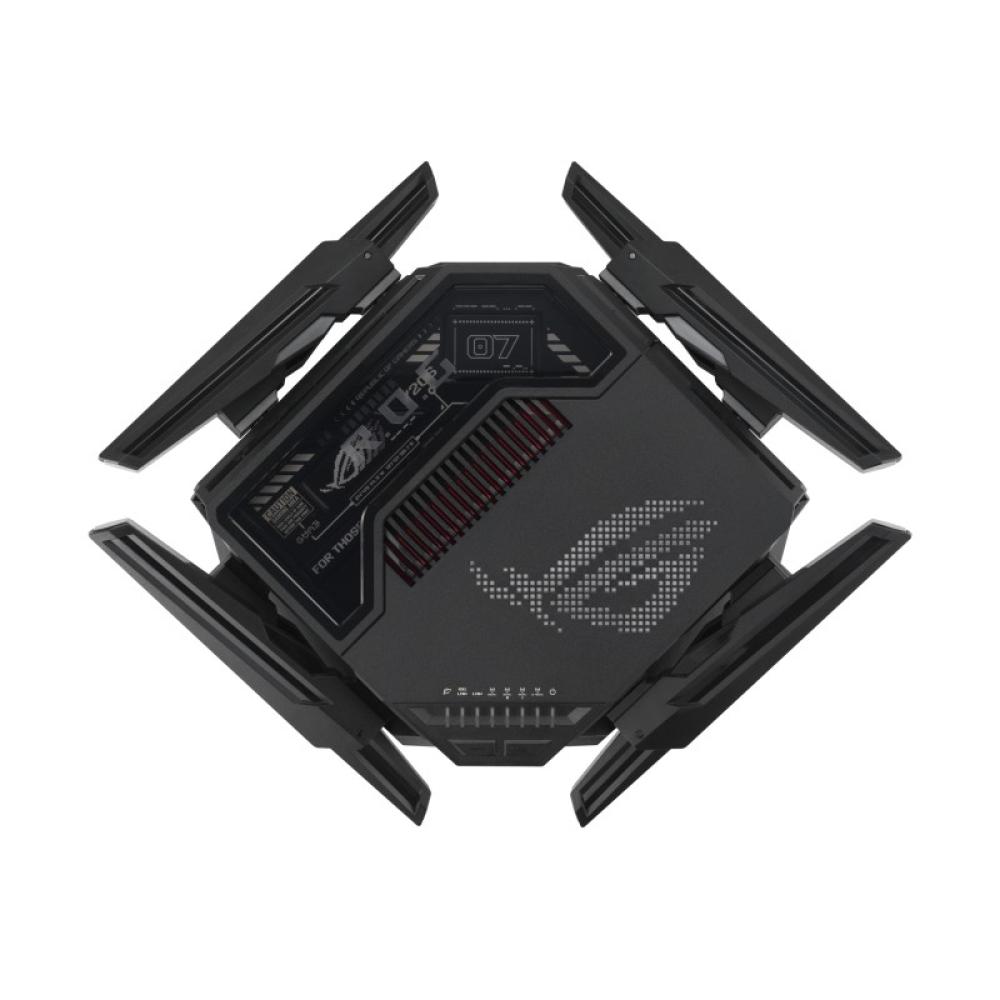 ASUS - ROG Rapture GT-BE98 router inalámbrico 10 Gigabit Ethernet Quad-band (2.4 GHz / 5 GHz-1 / 5 GHz-2 / 6 GHz) Negro
