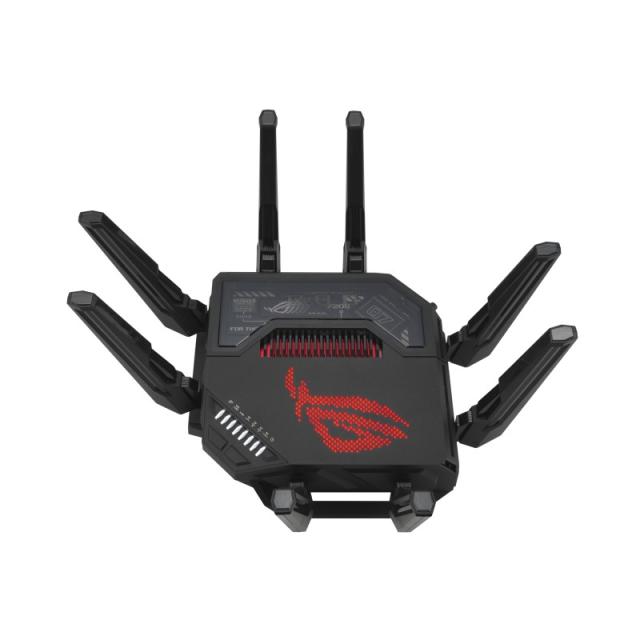 ASUS - ROG Rapture GT-BE98 router inalámbrico 10 Gigabit Ethernet Quad-band (2.4 GHz / 5 GHz-1 / 5 GHz-2 / 6 GHz) Negro