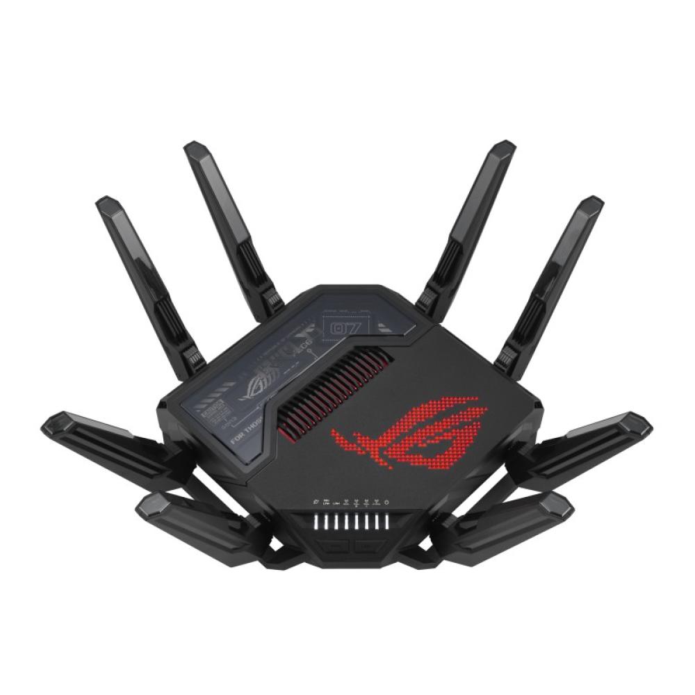 ASUS - ROG Rapture GT-BE98 router inalámbrico 10 Gigabit Ethernet Quad-band (2.4 GHz / 5 GHz-1 / 5 GHz-2 / 6 GHz) Negro