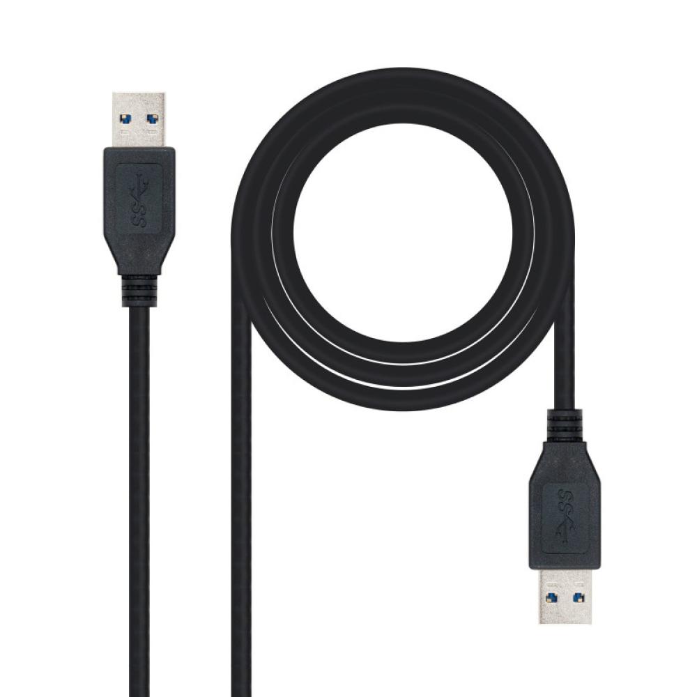 Nanocable - 10.01.1001-BK cable USB USB 3.2 Gen 1 (3.1 Gen 1) 1 m USB A Negro