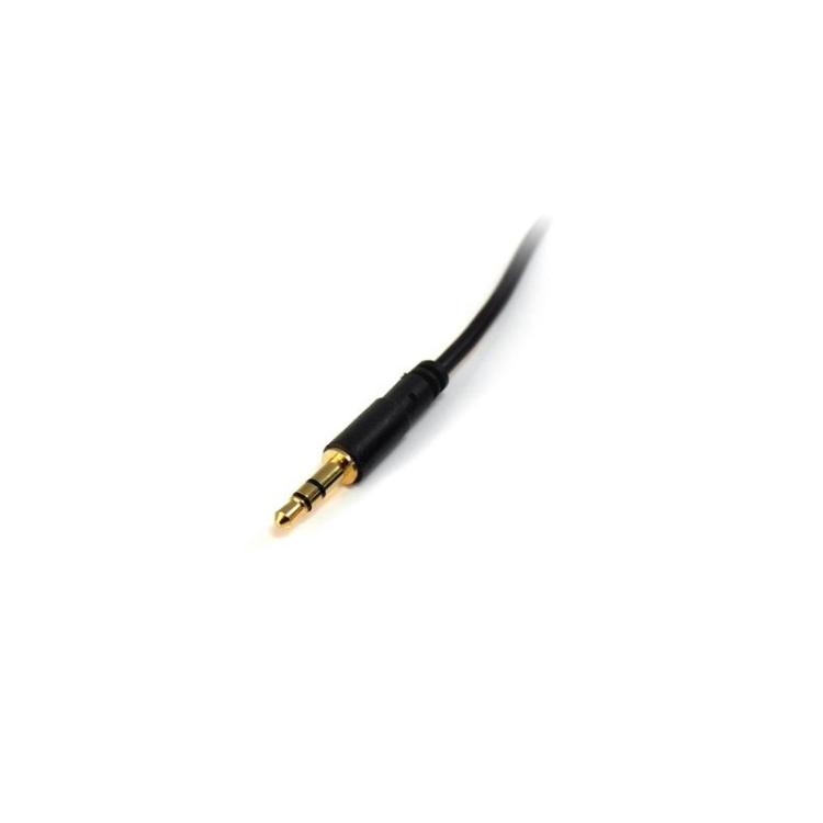 StarTech.com - Cable de Audio Estéreo de 3,5mm Delgado de 1,8m - Cable de Audio Minijack Macho a Macho para Smartphone, Tablet o