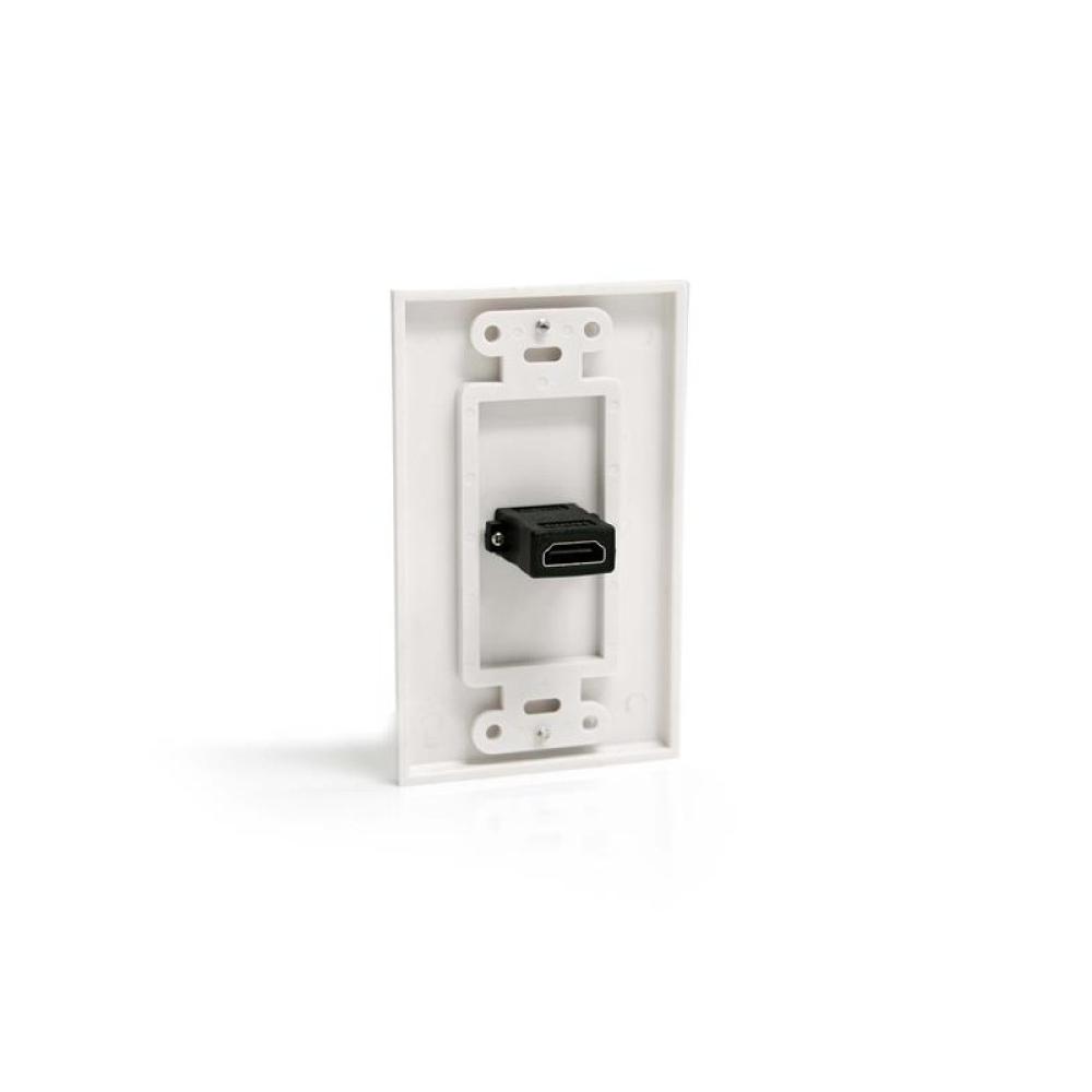 StarTech.com - HDMIPLATE placa de pared y cubierta de interruptor Blanco
