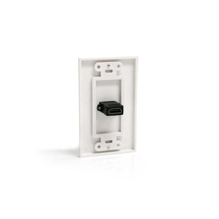 StarTech.com - HDMIPLATE placa de pared y cubierta de interruptor Blanco