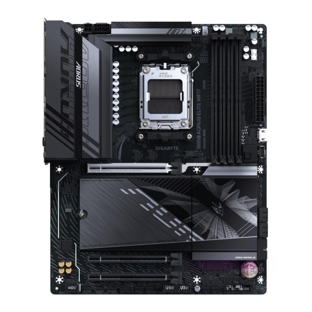 GIGABYTE - B850 AORUS ELITE WIFI7 Placa Base - Procesadores AMD Ryzen Serie 9000, VRM digital de 14+2+2 fases, hasta 8200MHz DDR