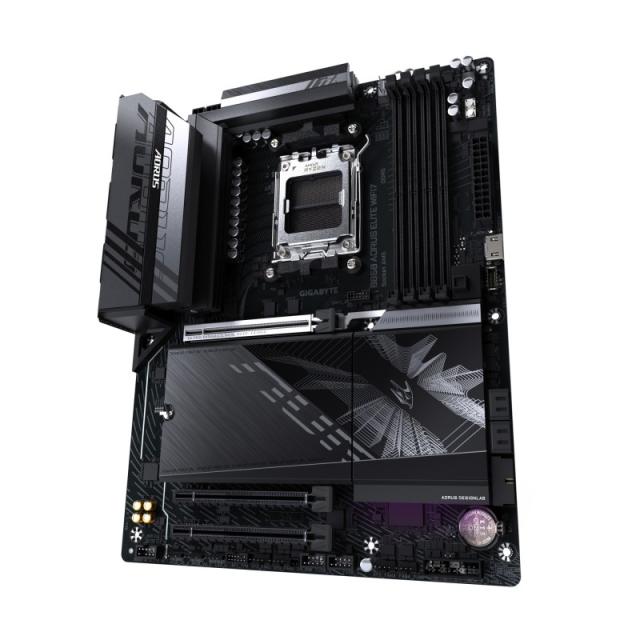 GIGABYTE - B850 AORUS ELITE WIFI7 Placa Base - Procesadores AMD Ryzen Serie 9000, VRM digital de 14+2+2 fases, hasta 8200MHz DDR