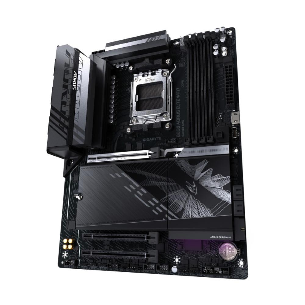 GIGABYTE - B850 AORUS ELITE WIFI7 Placa Base - Procesadores AMD Ryzen Serie 9000, VRM digital de 14+2+2 fases, hasta 8200MHz DDR