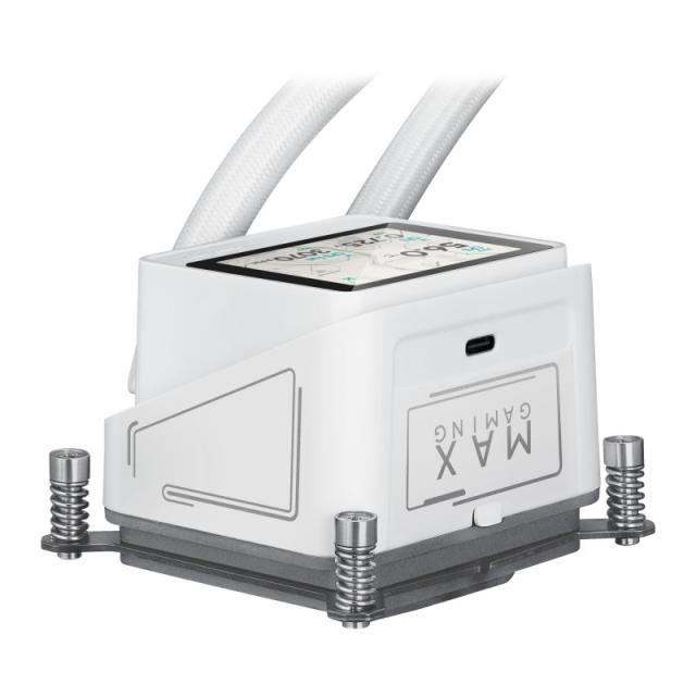 ASUS - MAX Gaming LC 360 ARGB LCD White Edition Procesador Sistema de refrigeración líquida todo en uno 12 cm Blanco