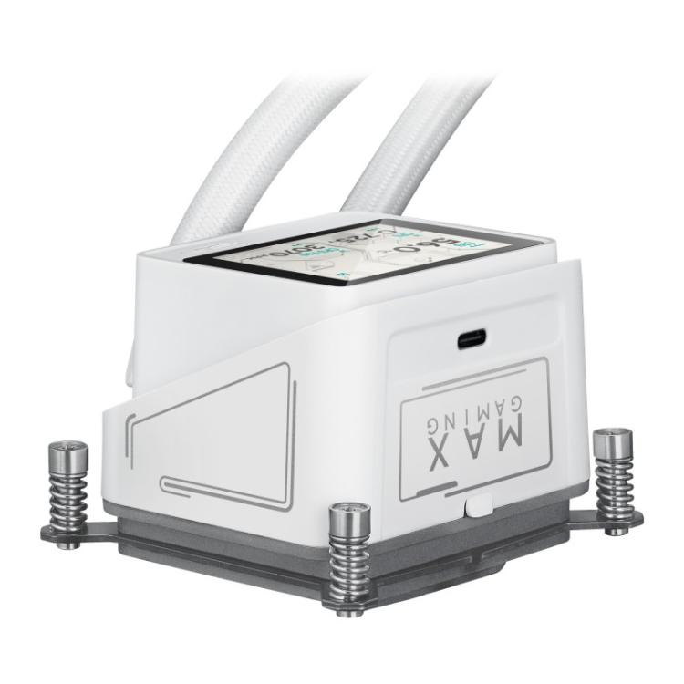 ASUS - MAX Gaming LC 360 ARGB LCD White Edition Procesador Sistema de refrigeración líquida todo en uno 12 cm Blanco