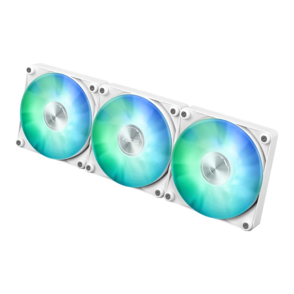 ASUS - MAX Gaming LC 360 ARGB LCD White Edition Procesador Sistema de refrigeración líquida todo en uno 12 cm Blanco