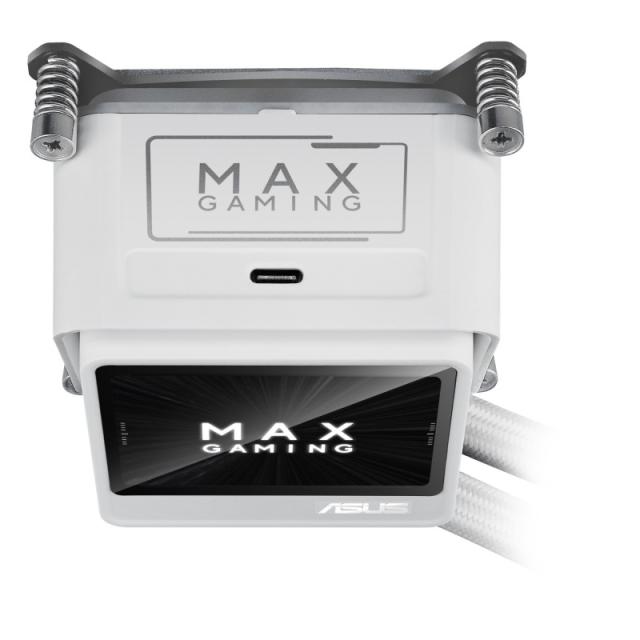ASUS - MAX Gaming LC 360 ARGB LCD White Edition Procesador Sistema de refrigeración líquida todo en uno 12 cm Blanco
