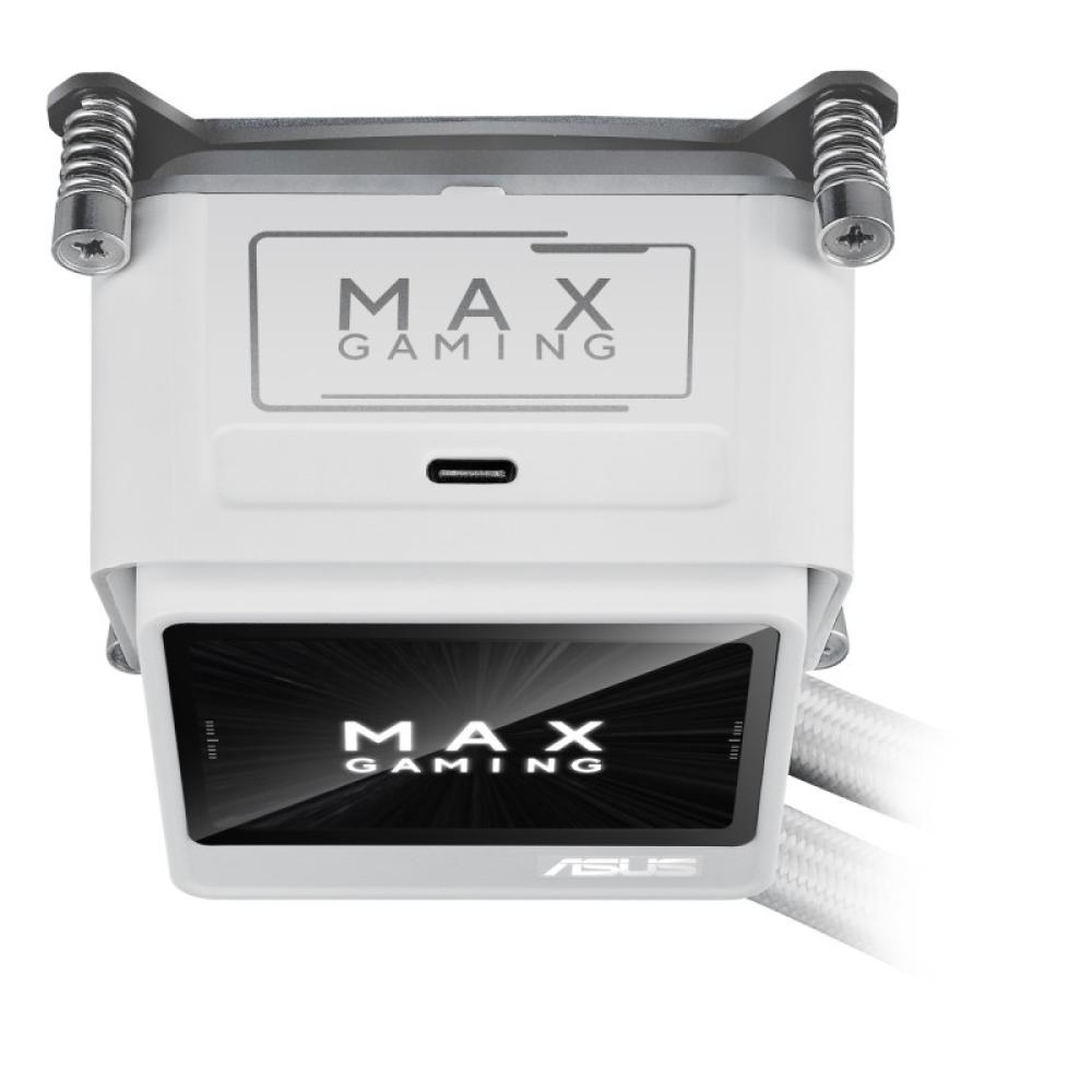 ASUS - MAX Gaming LC 360 ARGB LCD White Edition Procesador Sistema de refrigeración líquida todo en uno 12 cm Blanco