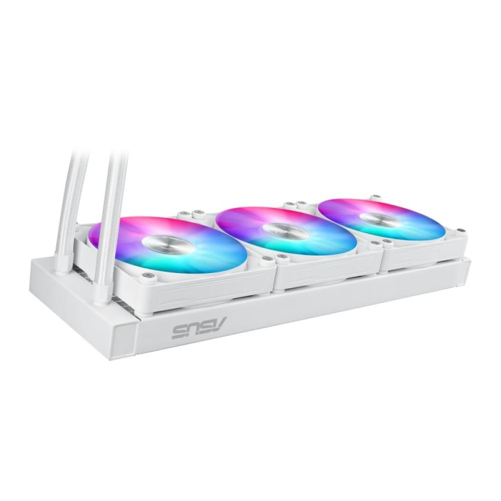 ASUS - MAX Gaming LC 360 ARGB LCD White Edition Procesador Sistema de refrigeración líquida todo en uno 12 cm Blanco