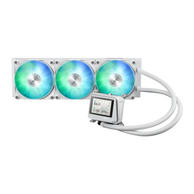 ASUS - MAX Gaming LC 360 ARGB LCD White Edition Procesador Sistema de refrigeración líquida todo en uno 12 cm Blanco